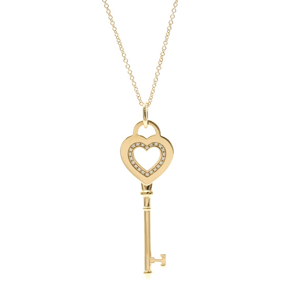 Tiffany & Co. Jewelry - TIFFANY 18k Gold Diamond Heart Necklace
